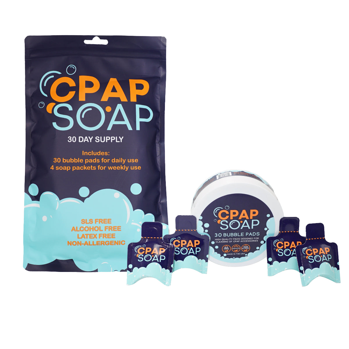 CPAP Soap™ & Bubble Pads Liviliti