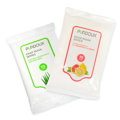Pürdoux™ CPAP Mask Wipes - Lingettes 1 Pack (10 Wipes) Choice One Medical