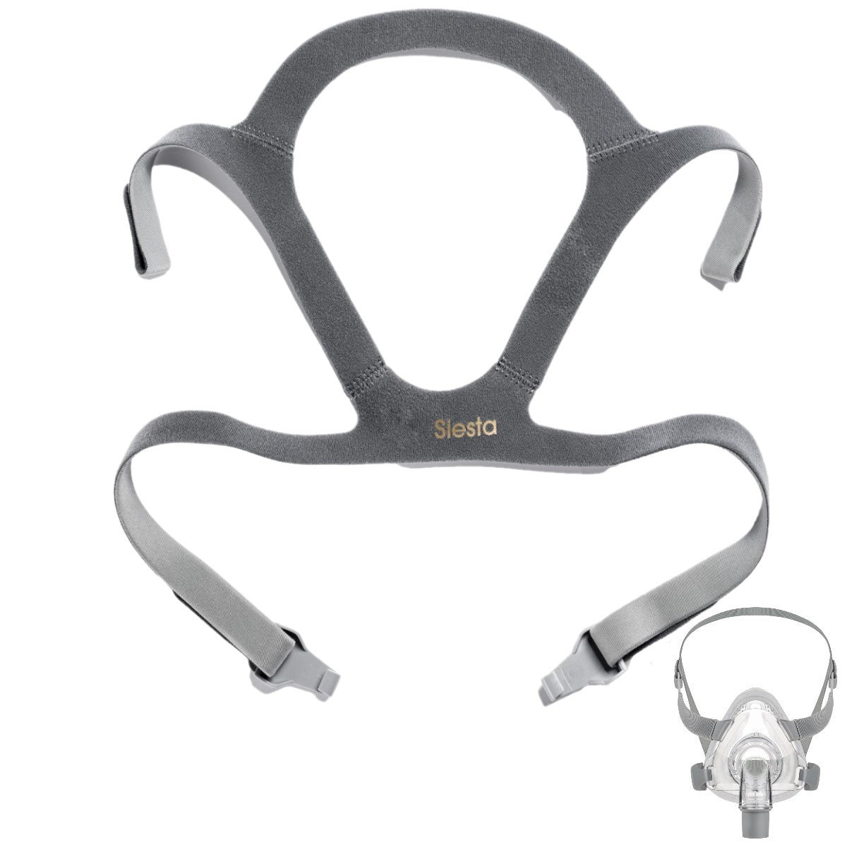 Siesta Full Face Mask Replacement Headgear React Health